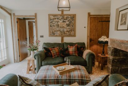 The living room at Fox Hallow, Cheshire
