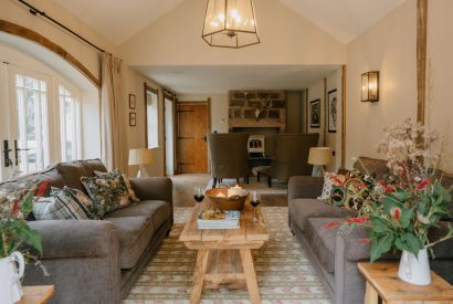 The living room at Fox Hallow, Cheshire