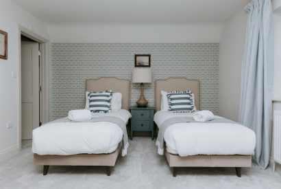 A twin bedroom at Havenwood, Oxfordshire