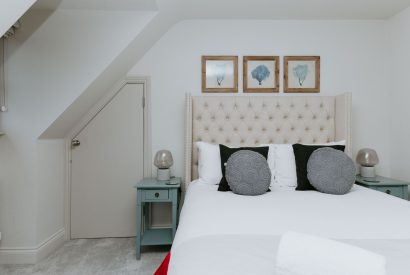 A king size bedroom at Havenwood, Oxfordshire