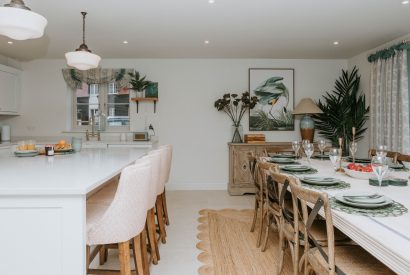 The kitchen dining area at Havenwood, Oxfordshire