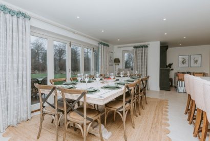 The kitchen dining area at Havenwood, Oxfordshire