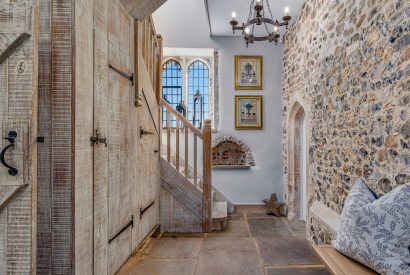 The staircase at Priory East Gate, Essex