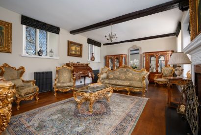 The living room at The Priory Gatehouses, Essex