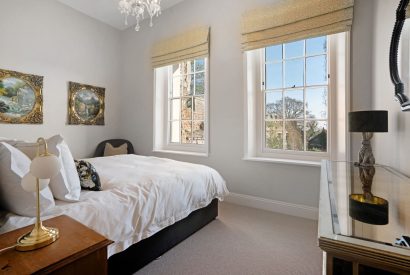 A king size bedroom at The Priory Gatehouses, Essex