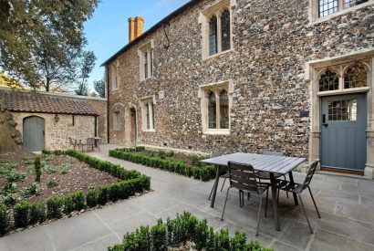 The outdoor space at The Priory Gatehouses, Essex