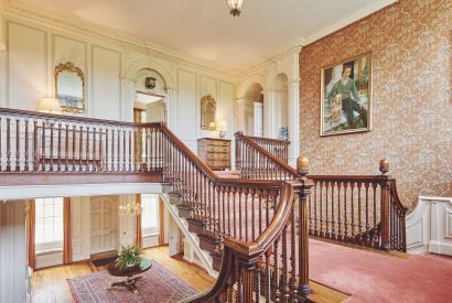 The staircase at North Wessex Manor, Oxfordshire