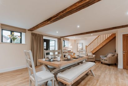 The dining table at Denman, Shropshire