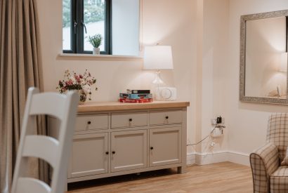 Open plan living space at Denman, Shropshire