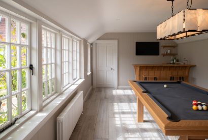 The games room at Muirfield Green, East Lothian
