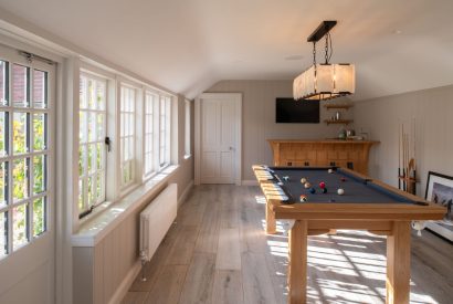 The games room at Muirfield Green, East Lothian