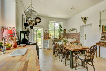 The kitchen at Chulmleigh Manor, Devon