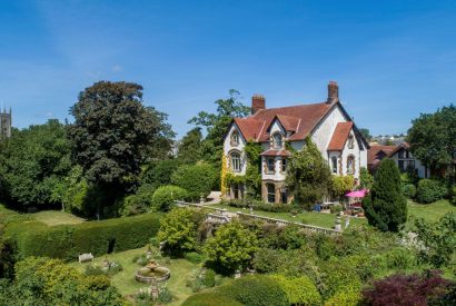 The grounds at Chulmleigh Manor, Devon