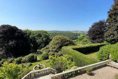 Countryside views at Chulmleigh Manor, Devon