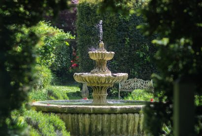 The fountain at Chulmleigh Manor, Devon