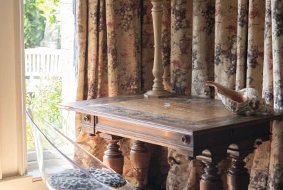 The lounge at Chulmleigh Manor, Devon