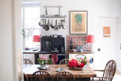 The kitchen at Chulmleigh Manor, Devon