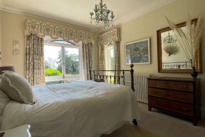 A double bedroom at Chulmleigh Manor, Devon