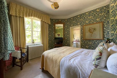 A double bedroom at Chulmleigh Manor, Devon