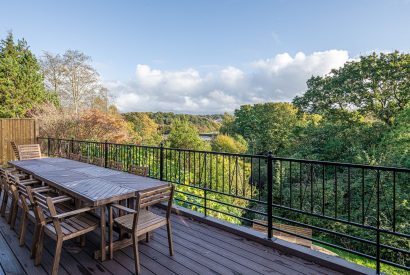 The view from te balcony at Plas Glan Menai, Anglesey