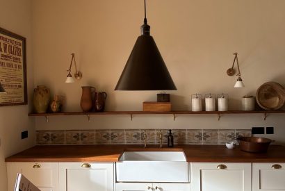 The kitchen at Plas Glan Menai, Anglesey
