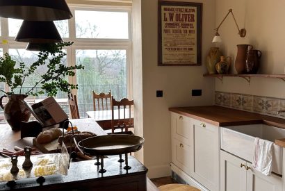 The kitchen at Plas Glan Menai, Anglesey