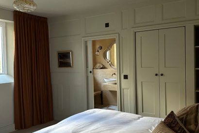 A double bedroom at Plas Glan Menai, Anglesey