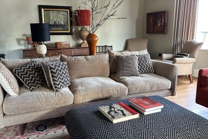 The drawing room at Plas Glan Menai, Anglesey