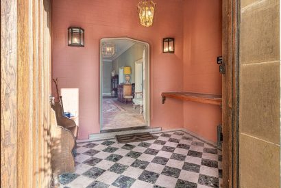 The entrance hall at Plas Glan Menai, Anglesey