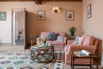 The living room at Wyvern House, Shropshire