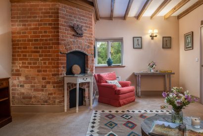 The living room at Wyvern House, Shropshire