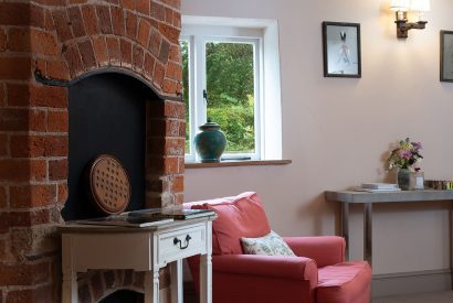 The living room at Wyvern House, Shropshire