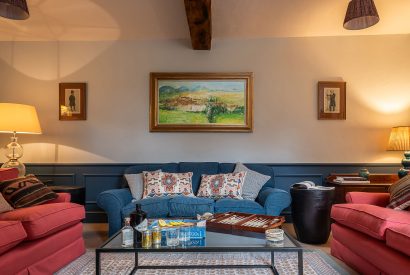 The living room at Wyvern House, Shropshire