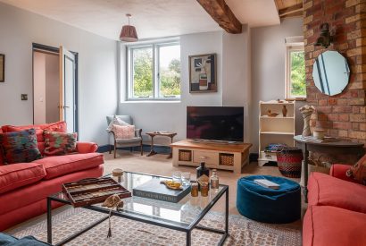 The living room at Wyvern House, Shropshire