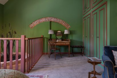 A king size bedroom at Wyvern House, Shropshire