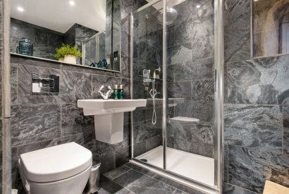 The en-suite bathroom at Priory Barn, Essex