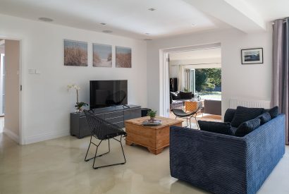 The living room at Southwoods, Hampshire