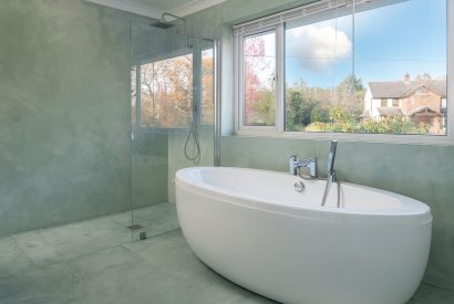Freestanding bath at Southwoods, Hampshire