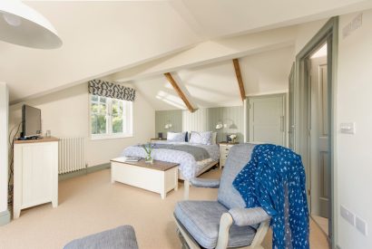 A super-king size bedroom at Sea Island, Cornwall