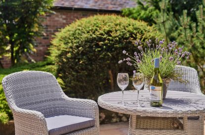The garden at The Couple's Retreat, Peak District