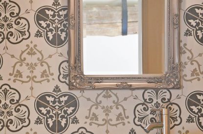 Bathroom details at Horseshoe House, Peak District