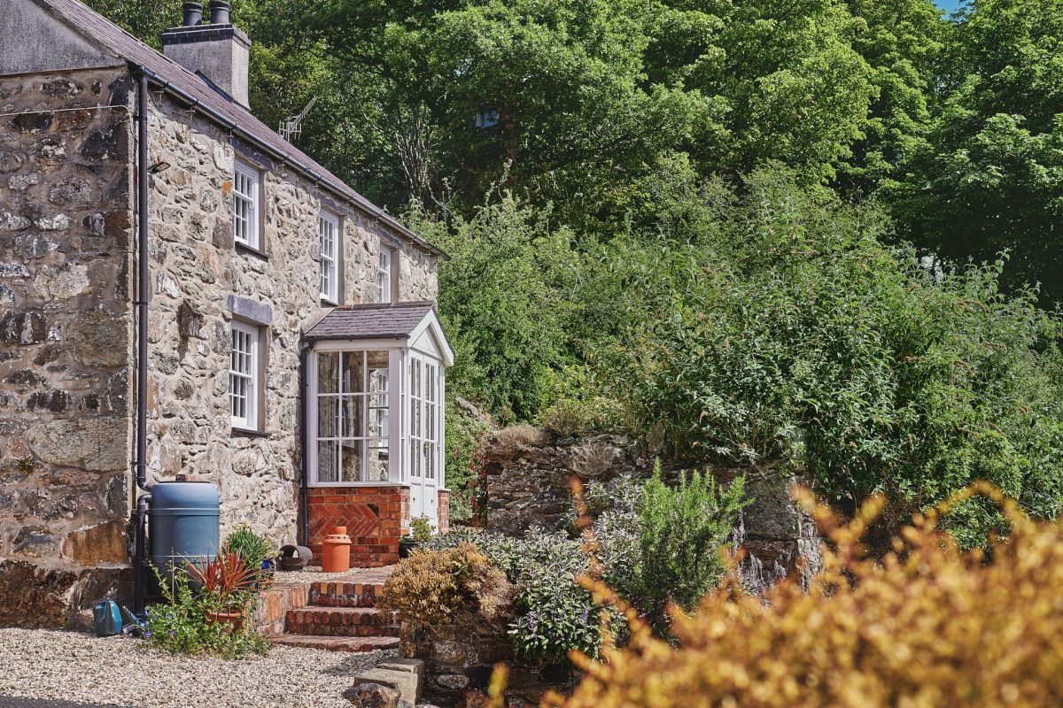 The exterior of Orchard Cottage, Anglesey