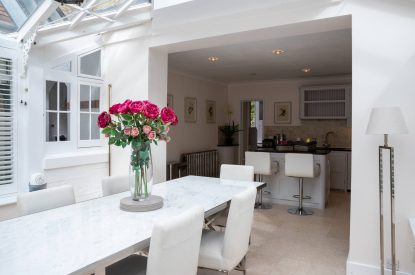 The dining room at Rose Cottage, Isle of Wight