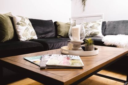 The sofa at Luxury Penthouse, Cotswolds