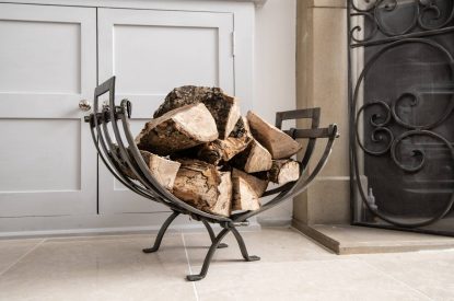 A pile of logs at Rose Cottage, Isle of Wight