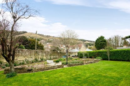 The garden with views of the cottage at Rose Cottage, Isle of Wight
