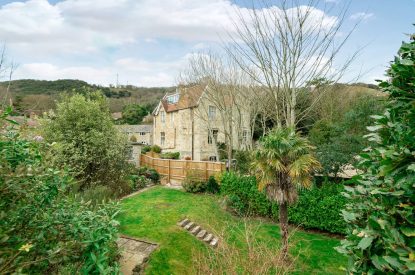 The garden view from Rose Cottage, Isle of Wight