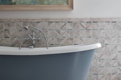 A roll top bath at Beatrix Cottage, Lake District