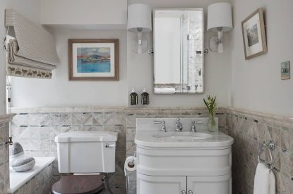 The bathroom at Beatrix Cottage, Lake District