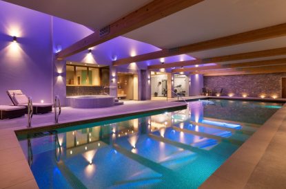 The swimming pool at Twitchers Cottage, Lake District